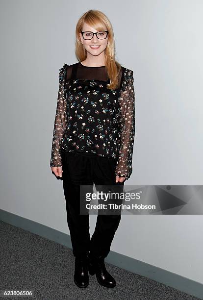Melissa Rauch attends SAG-AFTRA Foundation's Conversations for 'The Bronze' at SAG Foundation Actors Center on November 16, 2016 in Los Angeles,...