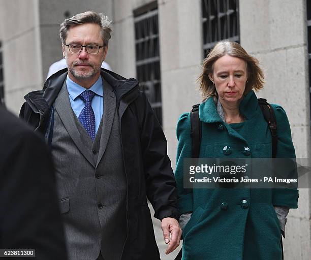 Parents of Jack Letts, dubbed Jihadi Jack, John Letts and Sally Lane arrive at the Old Bailey in London, for a hearing ahead of a trial in January...