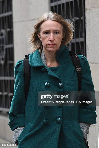 The mother of Jack Letts, dubbed Jihadi Jack, Sally Lane, arrives at the Old Bailey in London, for a hearing ahead of a trial in January where she...