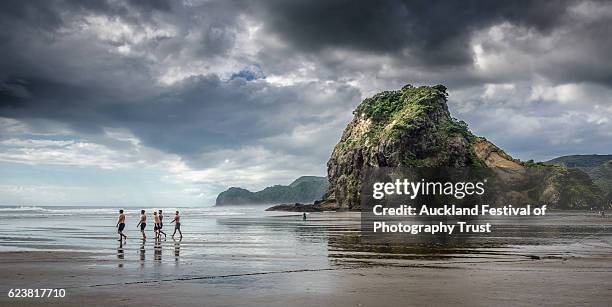 piha by ian rushton - auckland stock pictures, royalty-free photos & images