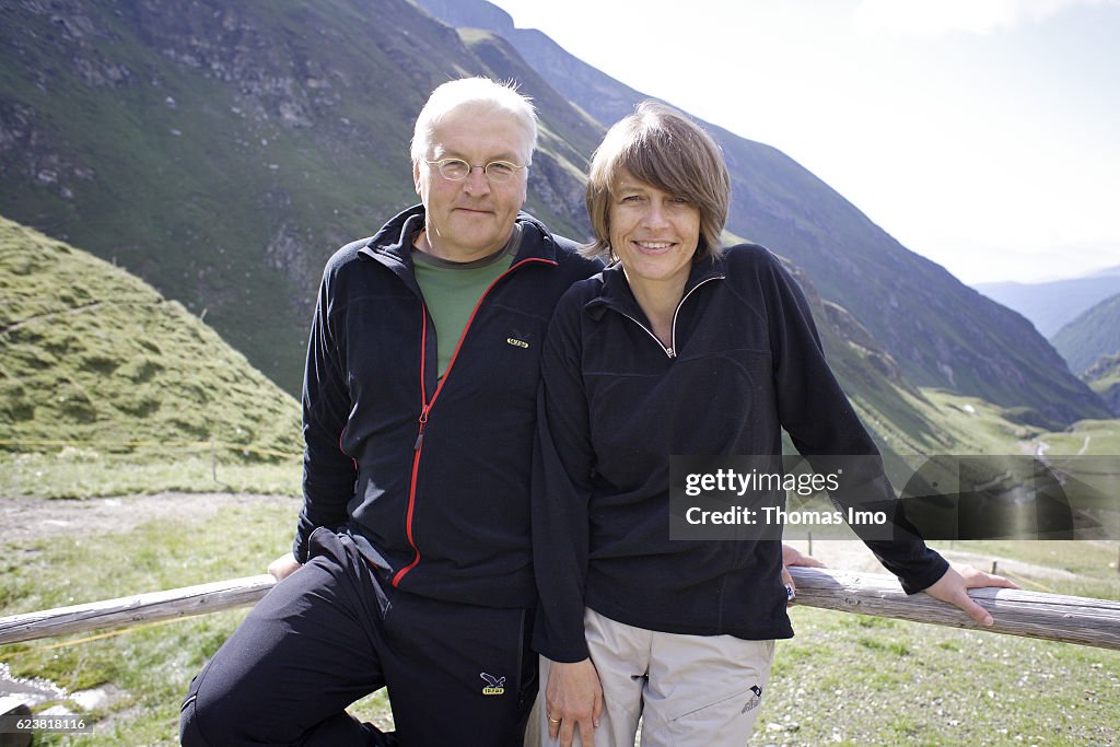Frank-Walter STEINMEIER with wife during the holidays in South Tyrol