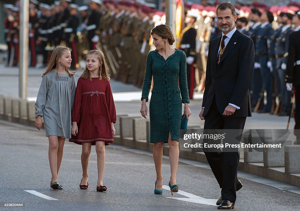 Spanish Royals Attend the 12th Legislative Sessions Opening