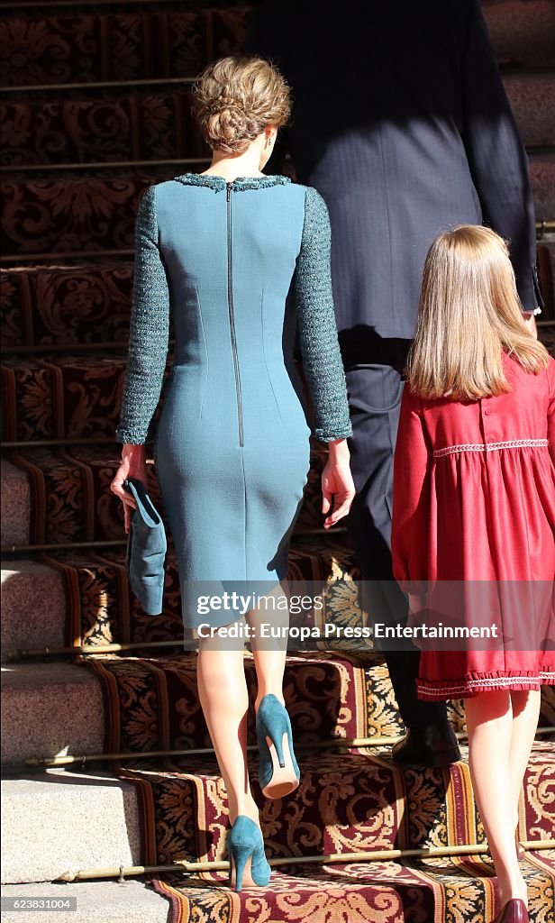 Spanish Royals Attend the 12th Legislative Sessions Opening