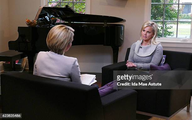 Walt Disney Television via Getty Images NEWS - Former Fox News anchor Gretchen Carlson sits down for an exclusive interview with Amy Robach at her...
