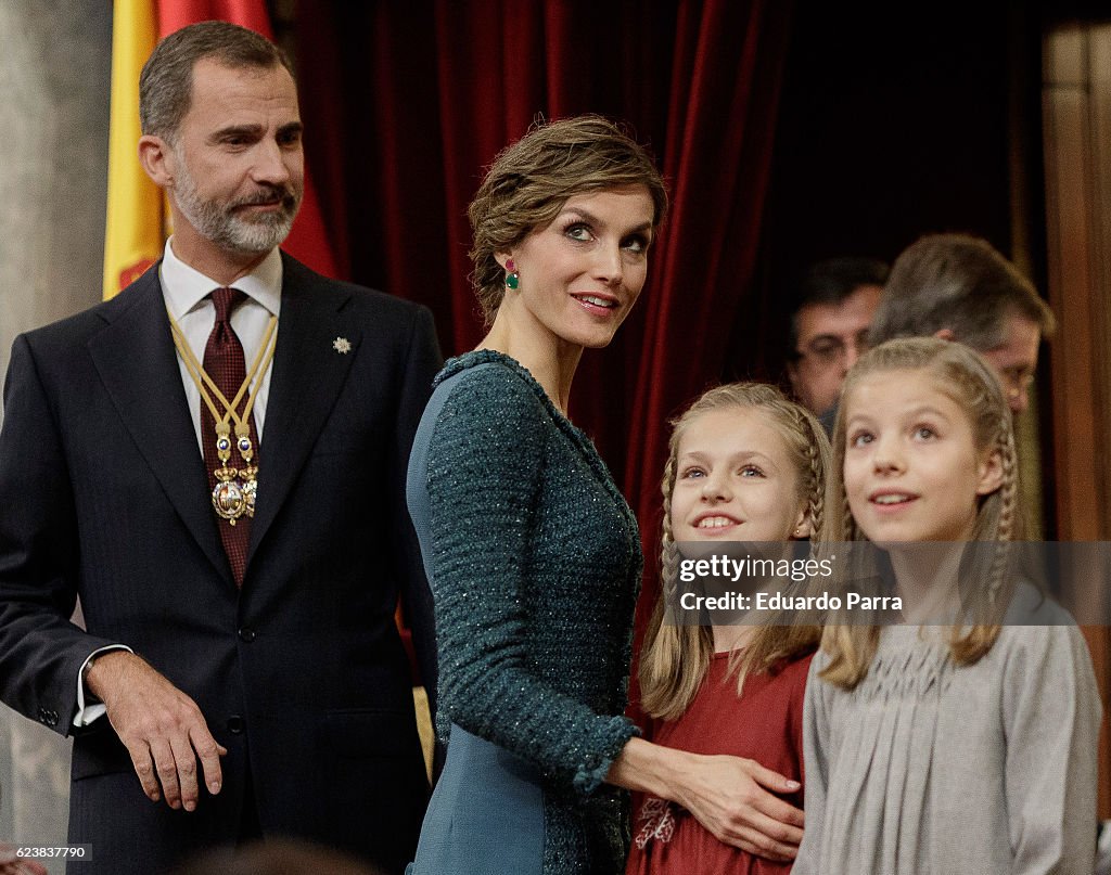 Spanish Royals Attend the 12th Legislative Sessions Opening