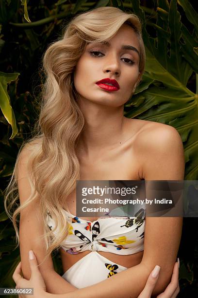 Singer Pia Mia is photographed for The Untitled Magazine on January 21, 2014 in Los Angeles, California. CREDIT MUST READ: Indira Cesarine/The...