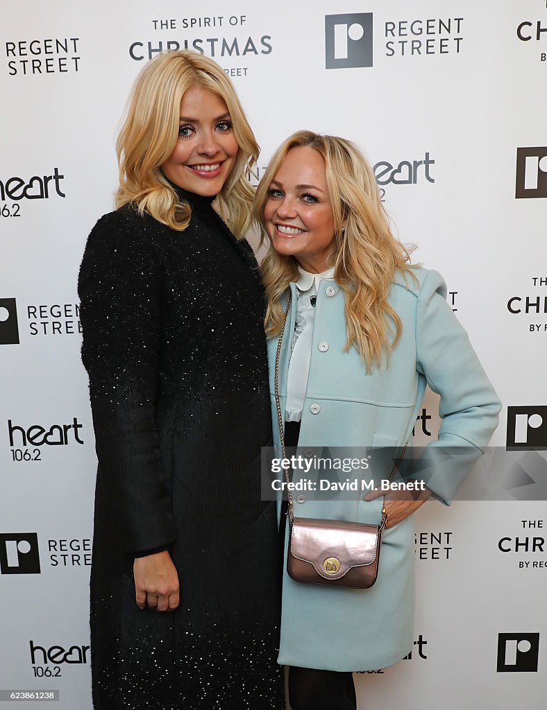 Holly Willoughby Switches On The Regent Street Christmas Lights 2016