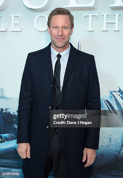 Aaron Eckhart attends the special screening of "Sully" at BFI IMAX on November 17, 2016 in London, United Kingdom.