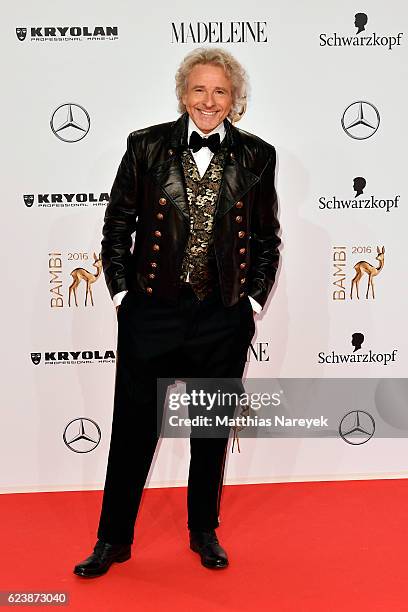 Thomas Gottschalk arrives at the Bambi Awards 2016 at Stage Theater on November 17, 2016 in Berlin, Germany.