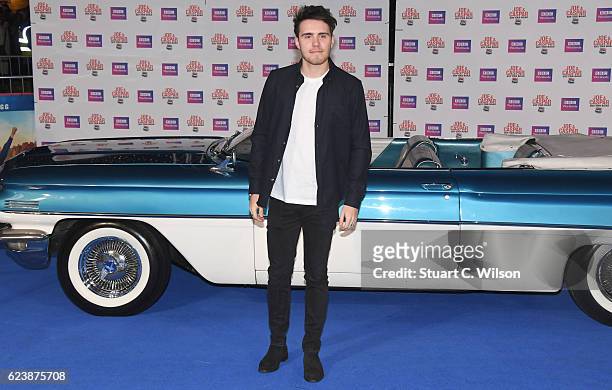 Alfie Deyes attends the UK Premiere of "Joe & Casper Hit The Road USA" at Cineworld Leicester Square on November 17, 2016 in London, England.