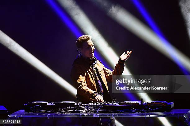 Felix Jaehn performs on stage during the Bambi Awards 2016 show at Stage Theater on November 17, 2016 in Berlin, Germany.