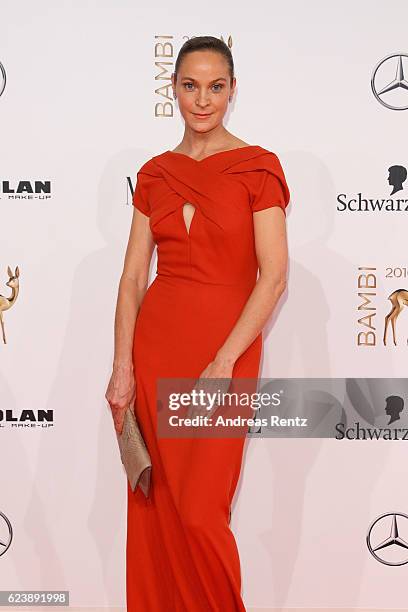 Jeanette Hain arrives at the Bambi Awards 2016 at Stage Theater on November 17, 2016 in Berlin, Germany.