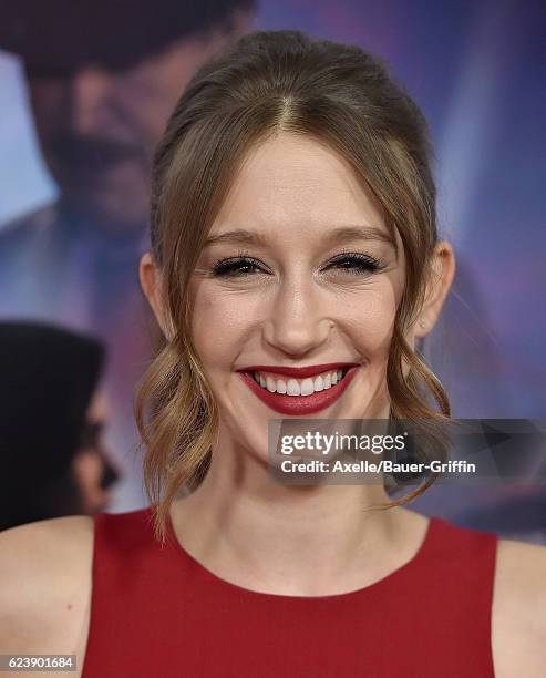 Actress Taissa Farmiga arrives at AFI FEST 2016 Presented by Audi - Opening Night - Premiere of 20th Century Fox's 'Rules Don't Apply' at TCL Chinese...