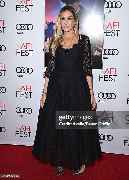 Actress Sarah Jessica Parker arrives at AFI FEST 2016 Presented by Audi - Opening Night - Premiere of 20th Century Fox's 'Rules Don't Apply' at TCL...