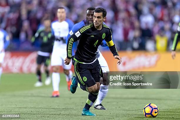 Mexico Men's National Team player Rafael Marquez dribbles the ball in the first half during the FIFA 2018 World Cup Qualifier at MAPFRE Stadium on...
