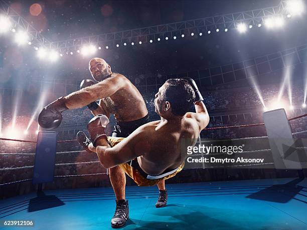 boxing: extremely powerful punch - punching stock pictures, royalty-free photos & images