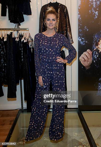 Actress Amaia Salamanca the 'Amichi new collection' photocall at Amichi store on November 17, 2016 in Madrid, Spain.