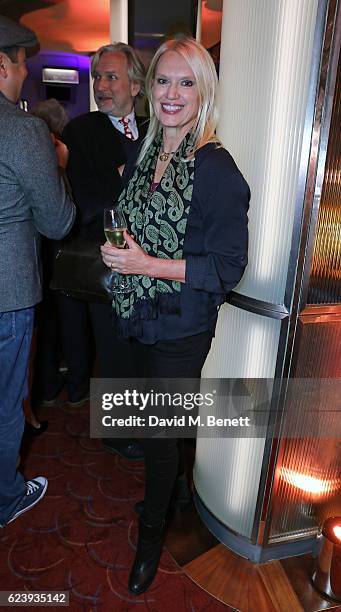 Anneka Rice attends the press night after party for "Half A Sixpence" at The Prince of Wales Theatre on November 17, 2016 in London, England.