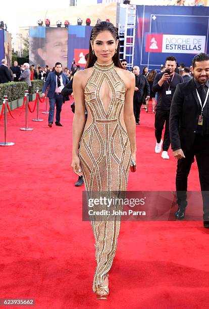 Model Alejandra Espinoza attends The 17th Annual Latin Grammy Awards at T-Mobile Arena on November 17, 2016 in Las Vegas, Nevada.