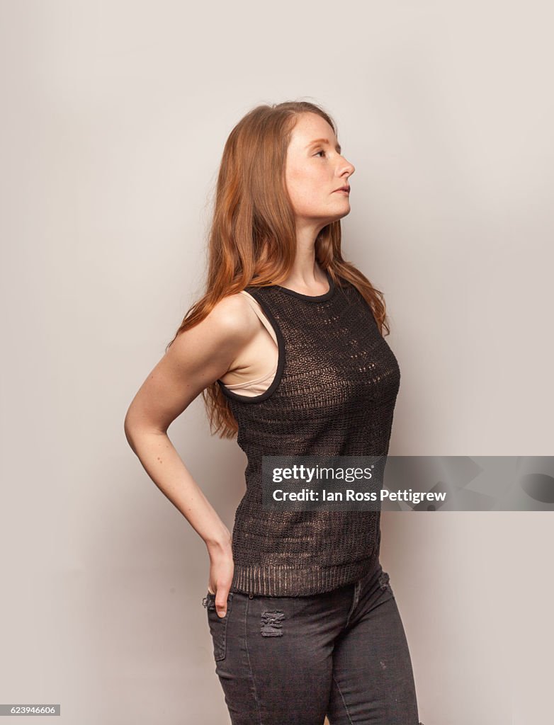 Portrait Of Woman With Long Red Hair High-Res Stock Photo - Getty Images