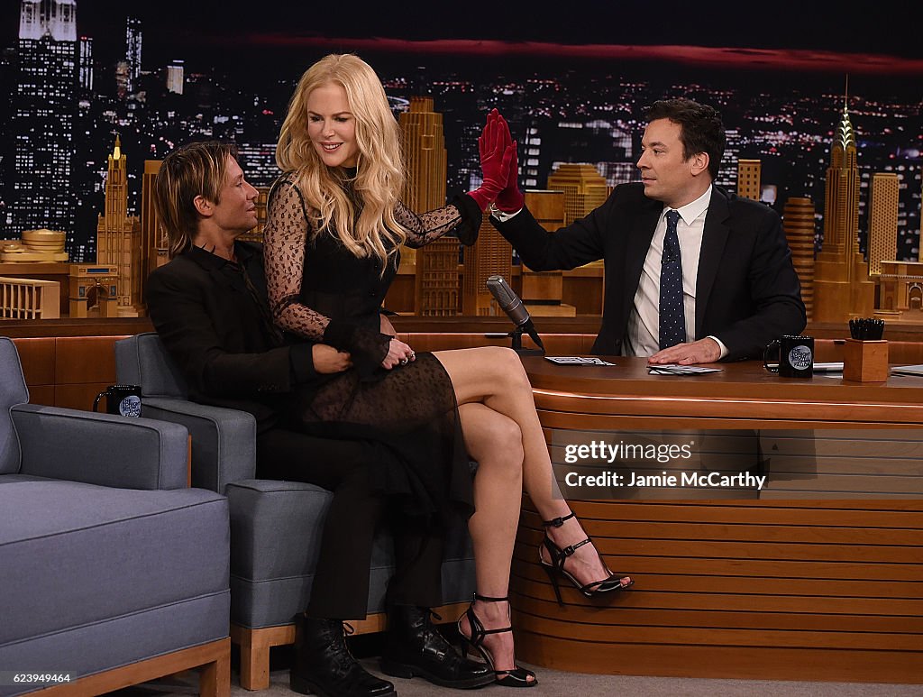 Nicole Kidman Visits "The Tonight Show Starring Jimmy Fallon"