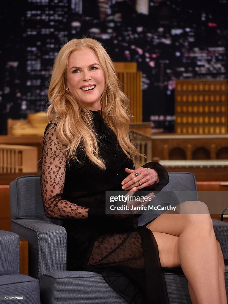 Nicole Kidman Visits "The Tonight Show Starring Jimmy Fallon"