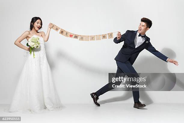 bride and groom - naughty bride stock pictures, royalty-free photos & images