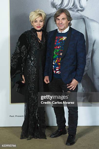 Hubertus Von Hohenlohe and Simona Gandolfi attend 'LOEWE Past, Present, Future' exhibition at Jardin Botanico on November 17, 2016 in Madrid, Spain.