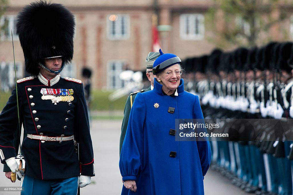 Danish Queen Margrethe Attends The Royal Life Guard Parade In Copenhagen