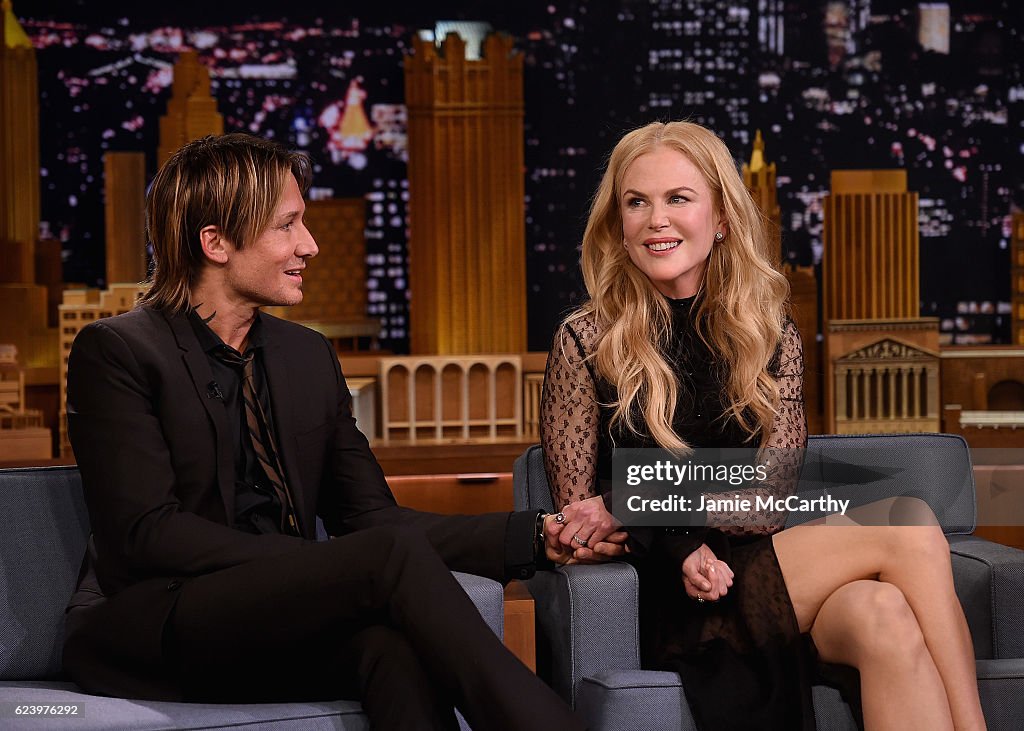 Nicole Kidman Visits "The Tonight Show Starring Jimmy Fallon"