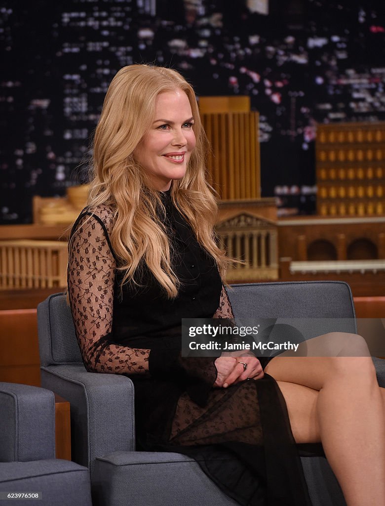 Nicole Kidman Visits "The Tonight Show Starring Jimmy Fallon"