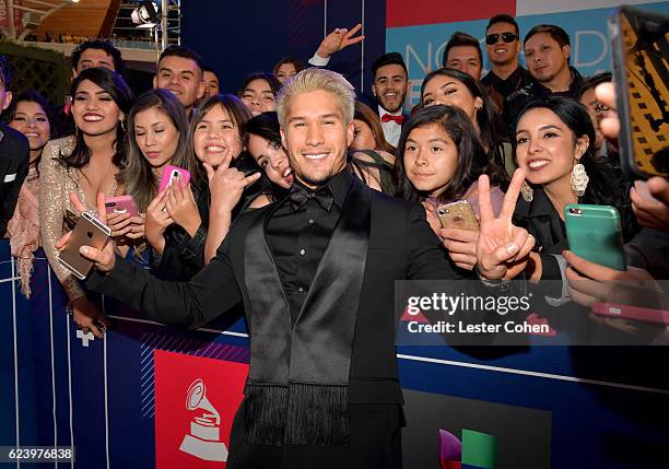 Recording artist Jesus Miranda of CHINO attend The 17th Annual Latin Grammy Awards at T-Mobile Arena on November 17, 2016 in Las Vegas, Nevada.