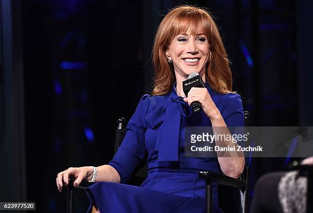 Kathy Griffin attends the Build Series to discuss her new book 'Kathy Griffin's Celebrity Run-Ins' at AOL HQ on November 17, 2016 in New York City.