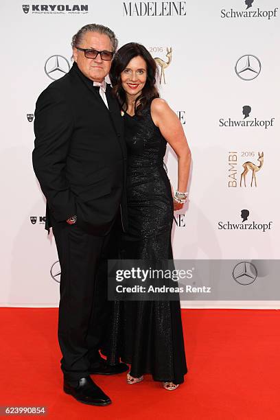 Michael Brandner and his wife Karin arrive at the Bambi Awards 2016 at Stage Theater on November 17, 2016 in Berlin, Germany.