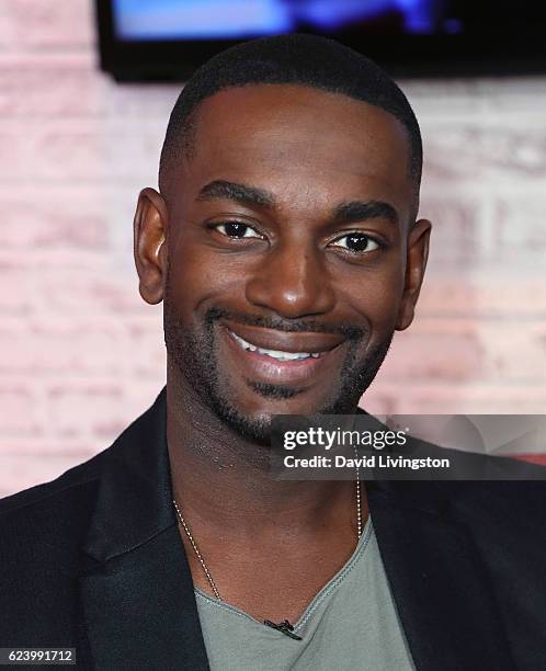 Actor Mo McRae visits Hollywood Today Live on November 17, 2016 in Hollywood, California.