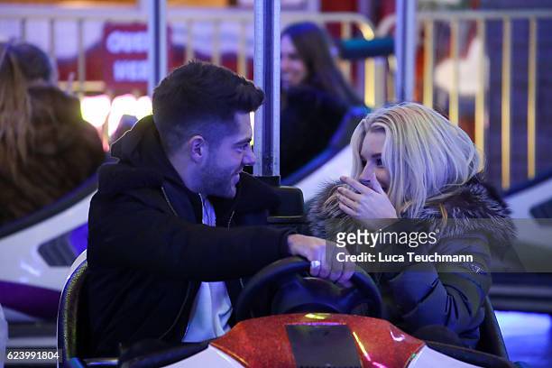 Lottie Moss and Alex Mytton attends VIP preview night at Hyde Park Winter Wonderland on November 17, 2016 in London, United Kingdom.