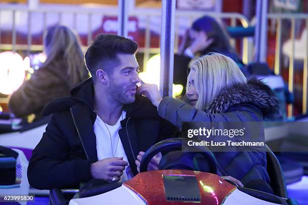 Lottie Moss and Alex Mytton attends VIP preview night at Hyde Park Winter Wonderland on November 17, 2016 in London, United Kingdom.