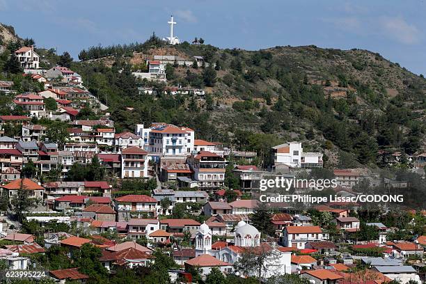 view of pedoulas, troodos - architecture urbanisme stockfoto's en -beelden