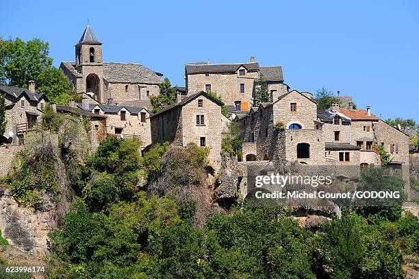 french village - cevennes stock pictures, royalty-free photos & images