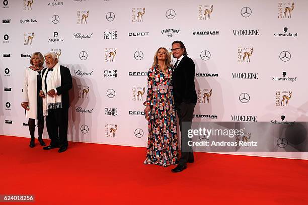 Frauke Ludowig and Kai Roeffen arrive at the Bambi Awards 2016 at Stage Theater on November 17, 2016 in Berlin, Germany.