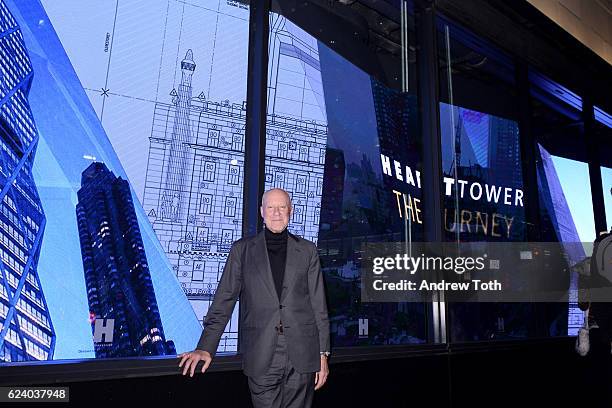 Norman Foster attends Building with History: The Exhibit at Hearst Tower on November 17, 2016 in New York City.