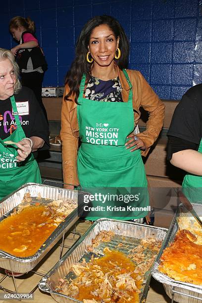 Dawne Marie Grannum attends the Jean Shafiroff & Jay Moorhead Underwrite Annual Community Thanksgiving Dinner at NYC Mission Society at Minisink...