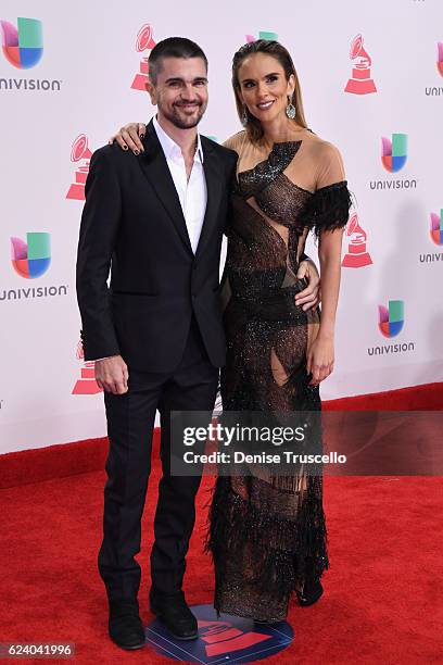 Recording artist Juanes and Karen Martinez attends The 17th Annual Latin Grammy Awards at T-Mobile Arena on November 17, 2016 in Las Vegas, Nevada.