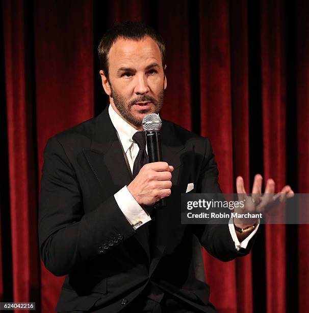 Tom Ford attends The Academy of Motion Picture Arts and Sciences Hosts an Official Academy Screening of NOCTURNAL ANIMALS at New York Public Library...