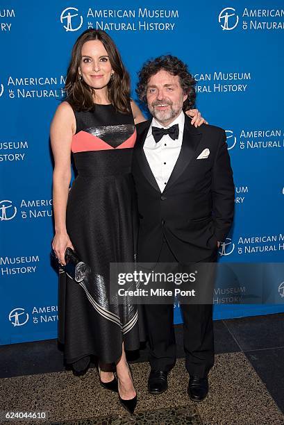 Tina Fey and husband Jeff Richmond attends the 2016 American Museum Of Natural History Museum Gala at American Museum of Natural History on November...