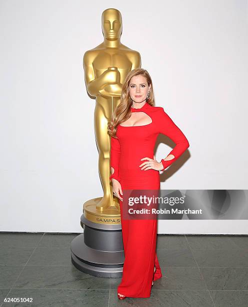 Amy Adams attends The Academy of Motion Picture Arts and Sciences Hosts an Official Academy Screening of NOCTURNAL ANIMALS at MoMa Celeste Bartos...