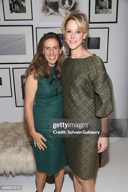 Francesca Olivieri and Victoria Reese attend Edible Schoolyard NYC Annual Harvest Dinner with Chef Massimo Bottura, Hosted by Lela Rose at Private...