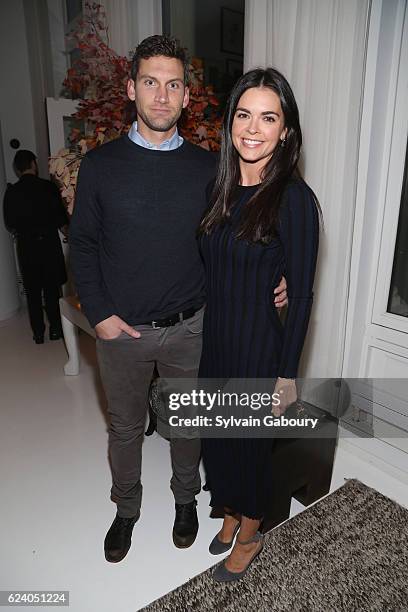 Ryan Biegel and Katie Lee attend Edible Schoolyard NYC Annual Harvest Dinner with Chef Massimo Bottura, Hosted by Lela Rose at Private Residence on...