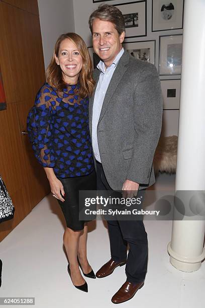 Ashley Stewart and Andy Stewart attend Edible Schoolyard NYC Annual Harvest Dinner with Chef Massimo Bottura, Hosted by Lela Rose at Private...