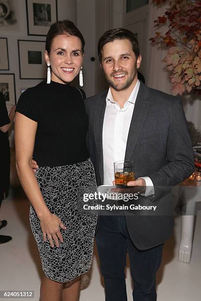 Jessica Maupin and Andrew Bourke attend Edible Schoolyard NYC Annual Harvest Dinner with Chef Massimo Bottura, Hosted by Lela Rose at Private...